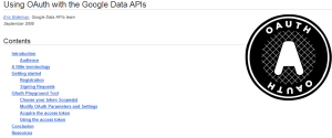 Google Oauth APi Playground