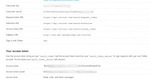Post to twitter using PHP Oauth API