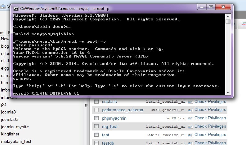 command mysql create database utf8